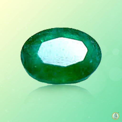 Emerald oval-strong bluish-green BTE107GSM - BrahmatellsStore