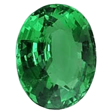Emerald oval-strong yellowish-green BTE116GSM - BrahmatellsStore