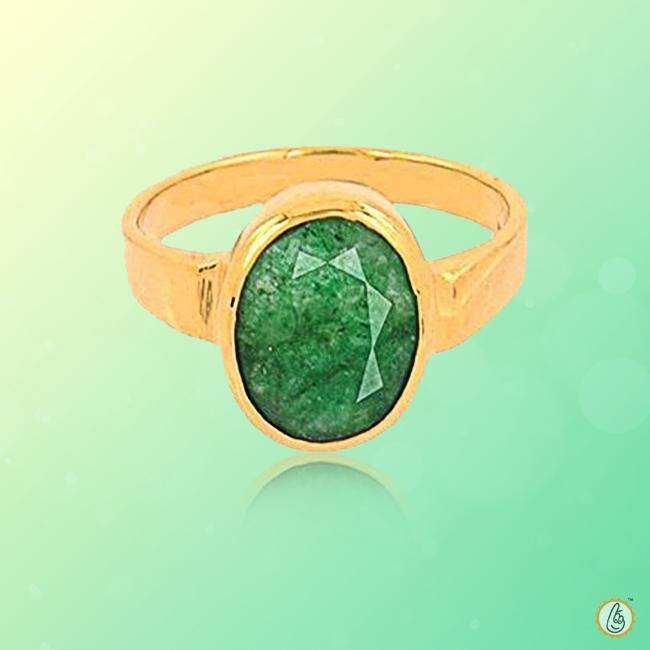 Emerald Oval-Yellow-Green Ring - Mercury's Harmony | Brahmatells - BrahmatellsStore