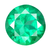 Emerald round-bluish-green BTE114GSM - BrahmatellsStore