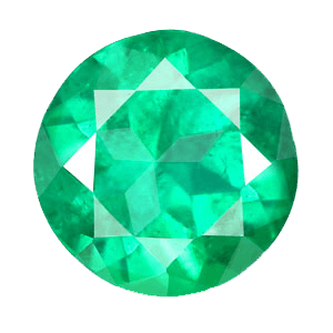 Emerald round-bluish-green BTE114GSM - BrahmatellsStore