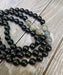 Empath Protection Prayer Mala - Black Tourmaline & Labradorite | Brahmatells - BrahmatellsStore