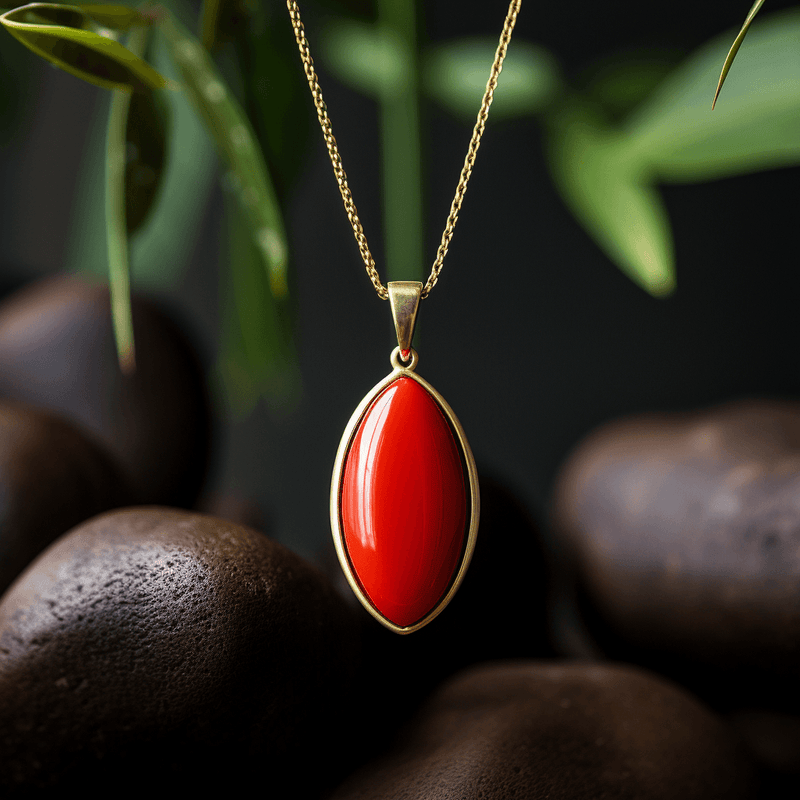 Empower Your Life with Egyptian Red Coral Pendant | Brahmatells - BrahmatellsStore