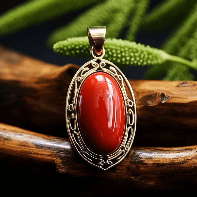Empower Your Life with Egyptian Red Coral Pendant | Brahmatells - BrahmatellsStore