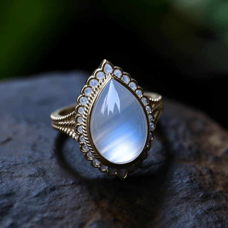 Enchanting Moonstone Jewelry - Ethereal Blue Sheen | Brahmatells - BrahmatellsStore
