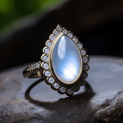 Enchanting Moonstone Jewelry - Ethereal Blue Sheen | Brahmatells - BrahmatellsStore