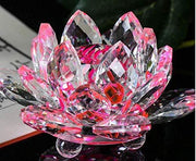 Enchanting Pink Crystal Lotus Flower - A Symbol of Purity & Fortune | Brahmatells - BrahmatellsStore