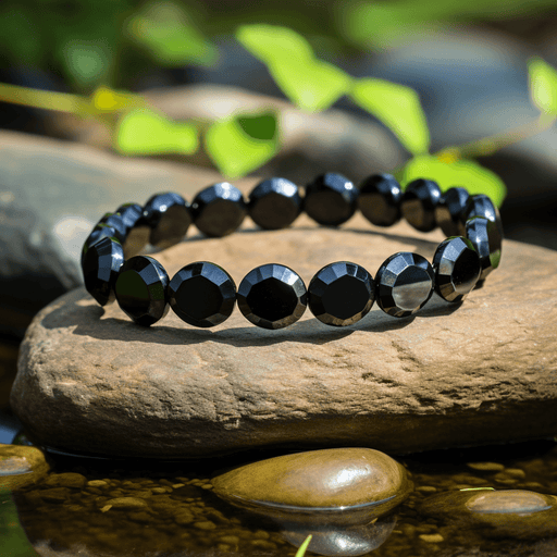 Energized Black Obsidian Bracelet for Protection & Grounding | Brahmatells - BrahmatellsStore