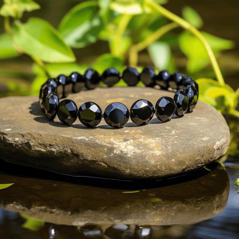 Energized Black Obsidian Bracelet for Protection & Grounding | Brahmatells - BrahmatellsStore