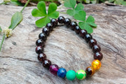 Energized Garnet & 7 Chakra Healing Bracelet | Brahmatells - BrahmatellsStore