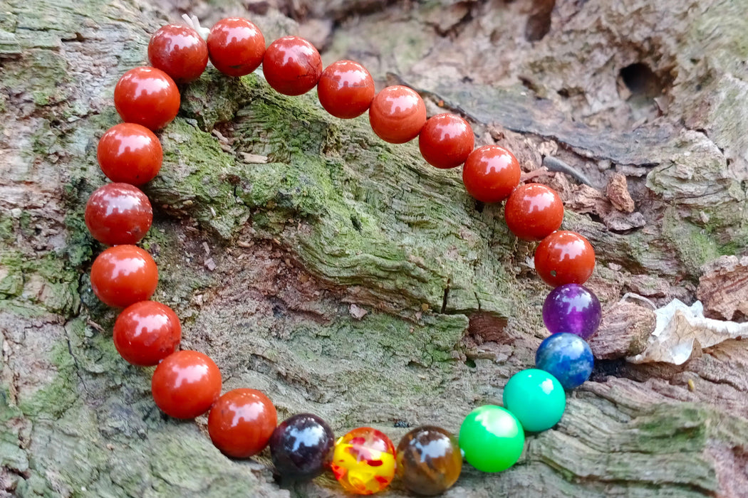 Energized Red Jasper Bracelet for Stability & Abundance | Brahmatells - BrahmatellsStore