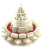 Energized Shri Yantra Vastu Pyramid with Wooden Lotus Base | Brahmatells - BrahmatellsStore