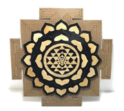 Energized Sri Yantra Plate, Sri Yantra, Shri Yantra, Crystal Grid. - BrahmatellsStore