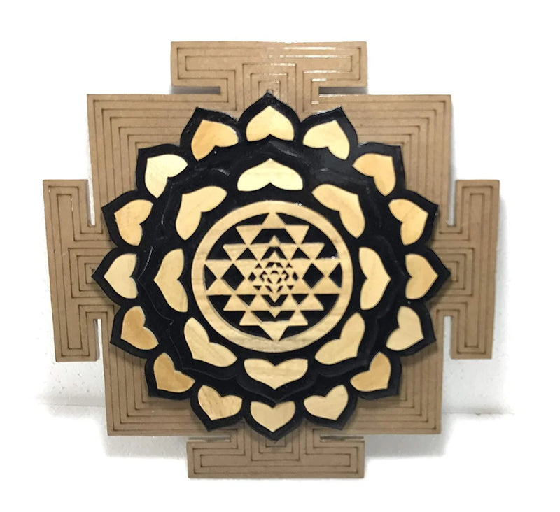 Energized Sri Yantra Plate, Sri Yantra, Shri Yantra, Crystal Grid. - BrahmatellsStore