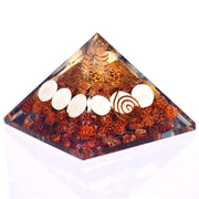 Energy Pyramid: Meditation & EMF Protection with Moonstone, Lapis & Jade - BrahmatellsStore