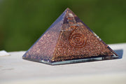 Energy Pyramid: Meditation & EMF Protection with Moonstone, Lapis & Jade - BrahmatellsStore