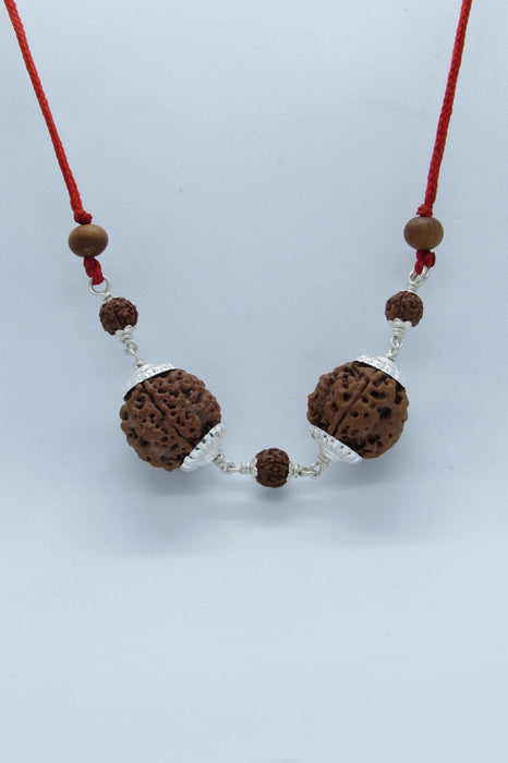 Enhanced Gemini Rudraksh Combination - 4 Mukhi Nepal Beads for Mercury Alignment | Brahmatells - BrahmatellsStore