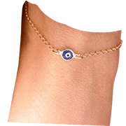 Evil Eye Blue Eyes Pendant Anklet - BrahmatellsStore