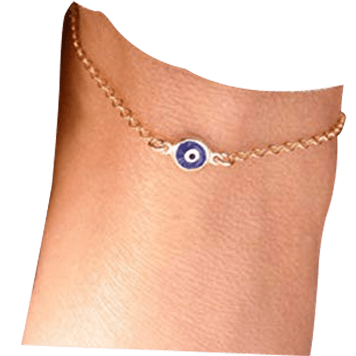 Evil Eye Blue Eyes Pendant Anklet - BrahmatellsStore