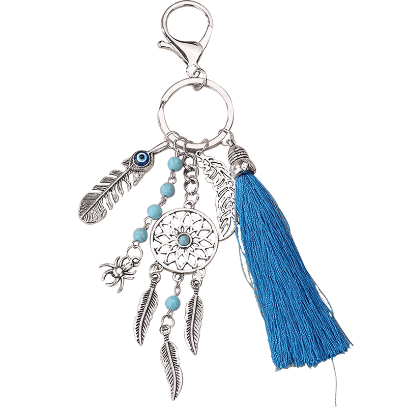 Evil Eye House Good Luck Keychain - BrahmatellsStore