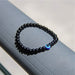 Evil Eye Lava Rock & Black Onyx Bracelet | Brahmatells Astro Collection - BrahmatellsStore