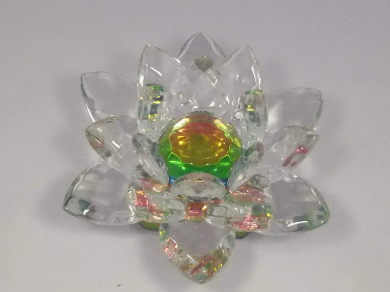 Feng Shui Crystal Lotus Figurine for Harmony & Prosperity | Brahmatells - BrahmatellsStore