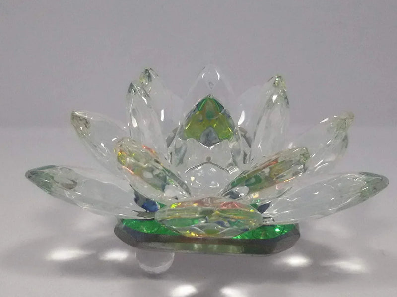 Feng Shui Crystal Lotus Figurine for Harmony & Prosperity | Brahmatells - BrahmatellsStore