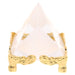 Feng Shui Crystal Pyramid on Golden Stand | Brahmatells - BrahmatellsStore