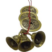 Feng Shui Vastu 3 Bell 3 Coins - BrahmatellsStore