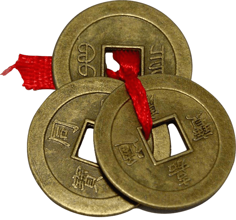 FengShui-3-Chinese-Coins- for wealth and goodluck - BrahmatellsStore