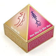 Fengshui Vastu Reiki Symbol Wooden Wish Box Cash Box Pyramid Storing Crystals - BrahmatellsStore