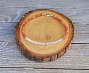 Fire Agate & Moonstone Bracelet for Vitality & Feminine Power | Brahmatells - BrahmatellsStore