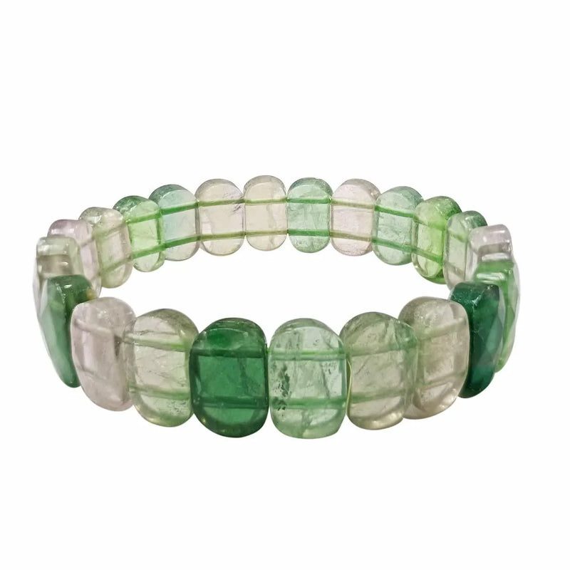 Fluorite Oval Faceted Healing Bracelet | Brahmatells - BrahmatellsStore