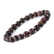 Garnet Diamond Cut Bracelet - 8mm Beads for Reiki Healing - BrahmatellsStore