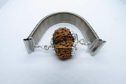 Gauri Shankar Rudraksha Bracelet with Silver Pendant - Harmony & Spiritual Connection | Brahmatells - BrahmatellsStore