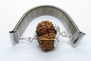 Gauri Shankar Rudraksha Bracelet with Silver Pendant - Harmony & Spiritual Connection | Brahmatells - BrahmatellsStore