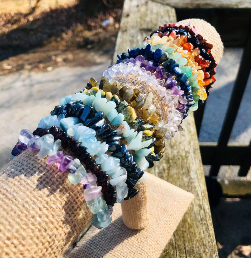 Gemstone Chip Bracelets Collection - Embrace Natural Beauty | Brahmatells - BrahmatellsStore