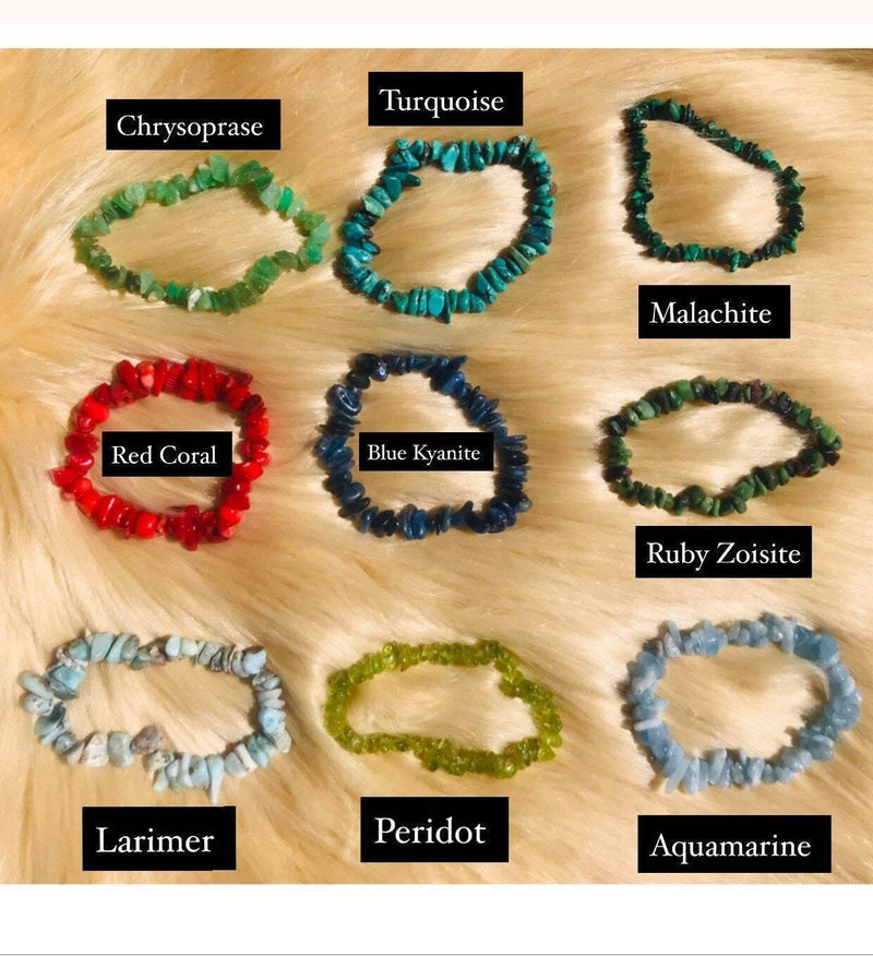 Gemstone Chip Bracelets Collection - Embrace Natural Beauty | Brahmatells - BrahmatellsStore