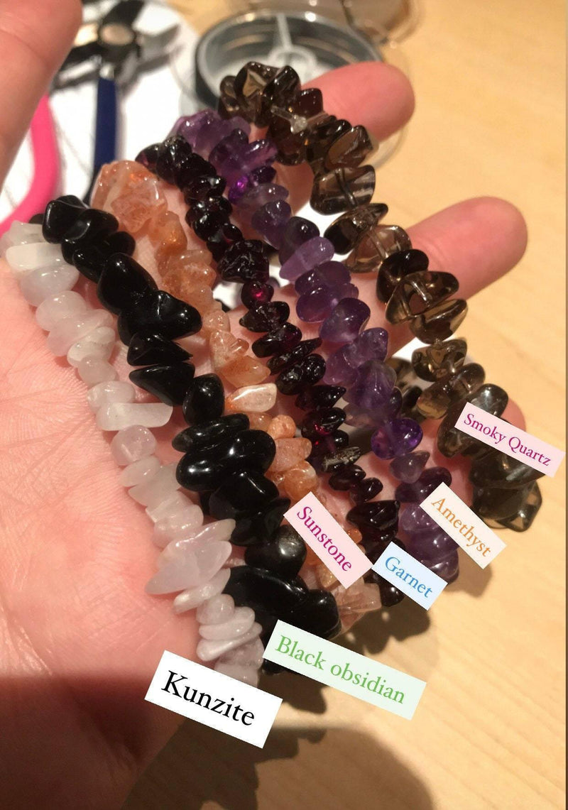 Gemstone Chip Bracelets Collection - Embrace Natural Beauty | Brahmatells - BrahmatellsStore