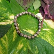 Golden Pyrite Diamond Cut Bracelet - Stretchable for Astrology & Meditation - BrahmatellsStore