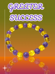 Greater Success Bracelet - Citrine & Amethyst for Focus & Positivity - BrahmatellsStore