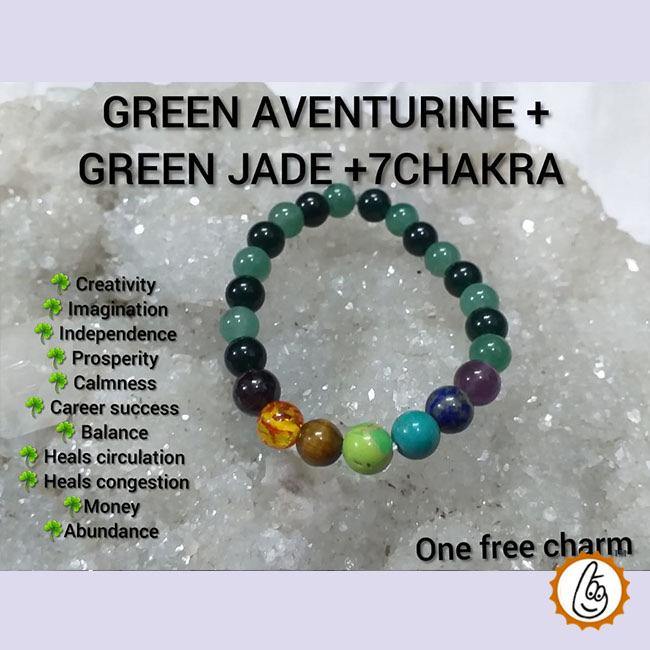 Green Aventurine & Jade Healing Bracelet | Brahmatells - BrahmatellsStore