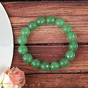 Green Aventurine Diamond Cut Bracelet - 8mm Beads for Reiki Healing - BrahmatellsStore