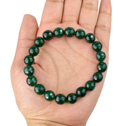 Green Aventurine Diamond Cut Bracelet - 8mm Beads for Reiki Healing - BrahmatellsStore