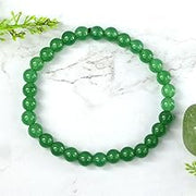 Green Aventurine Diamond Cut Bracelet - 8mm Beads for Reiki Healing - BrahmatellsStore