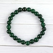 Green Aventurine Diamond Cut Bracelet - 8mm Beads for Reiki Healing - BrahmatellsStore