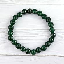 Green Aventurine Diamond Cut Bracelet - 8mm Beads for Reiki Healing - BrahmatellsStore