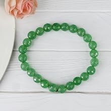 Green Aventurine Diamond Cut Bracelet - 8mm Beads for Reiki Healing - BrahmatellsStore