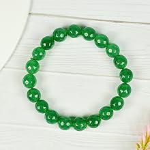Green Aventurine Diamond Cut Bracelet - 8mm Beads for Reiki Healing - BrahmatellsStore