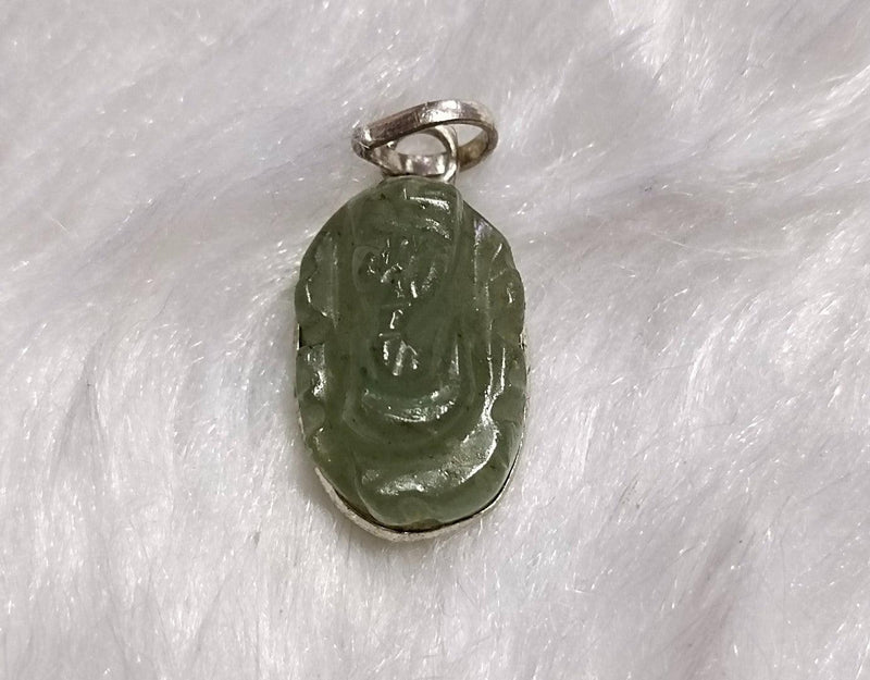 Green Aventurine Ganesha Pendant for Prosperity & Protection | Brahmatells - BrahmatellsStore